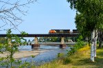 CN 2221 crosses Rimouski river